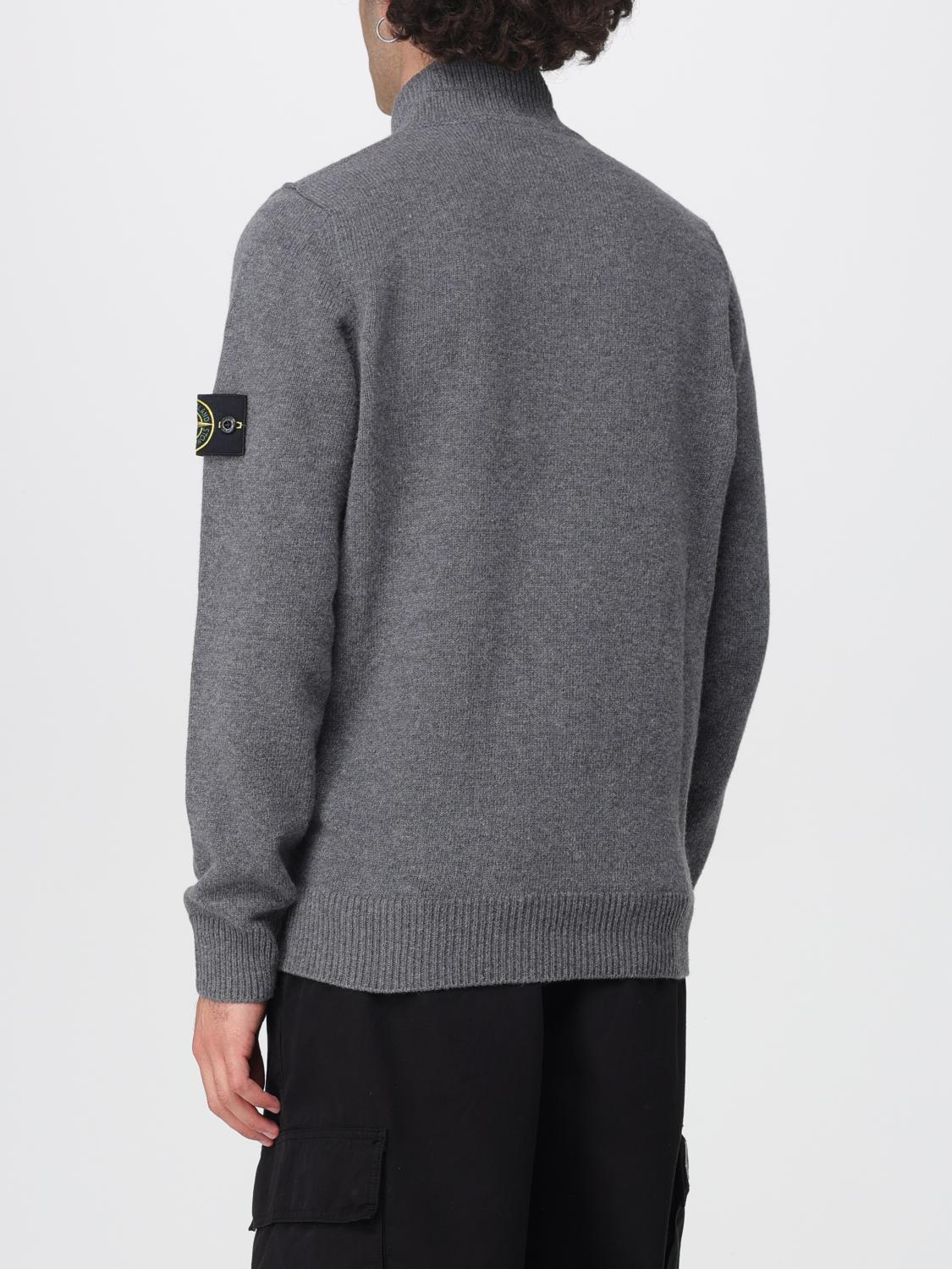 STONE ISLAND SWEATER: Sweater men Stone Island, Grey - Img 3