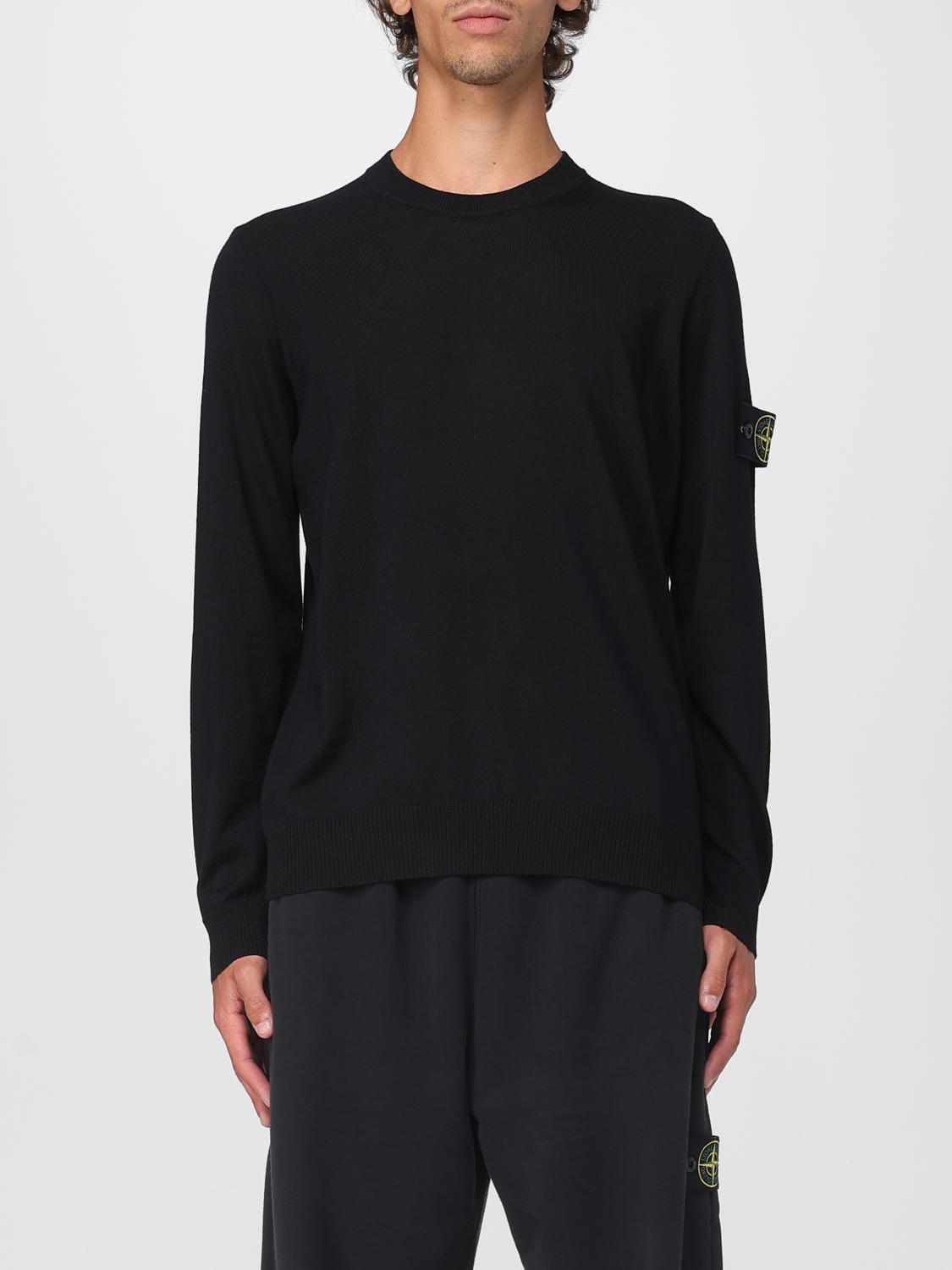 STONE ISLAND SWEATER: Sweater men Stone Island, Black - Img 1