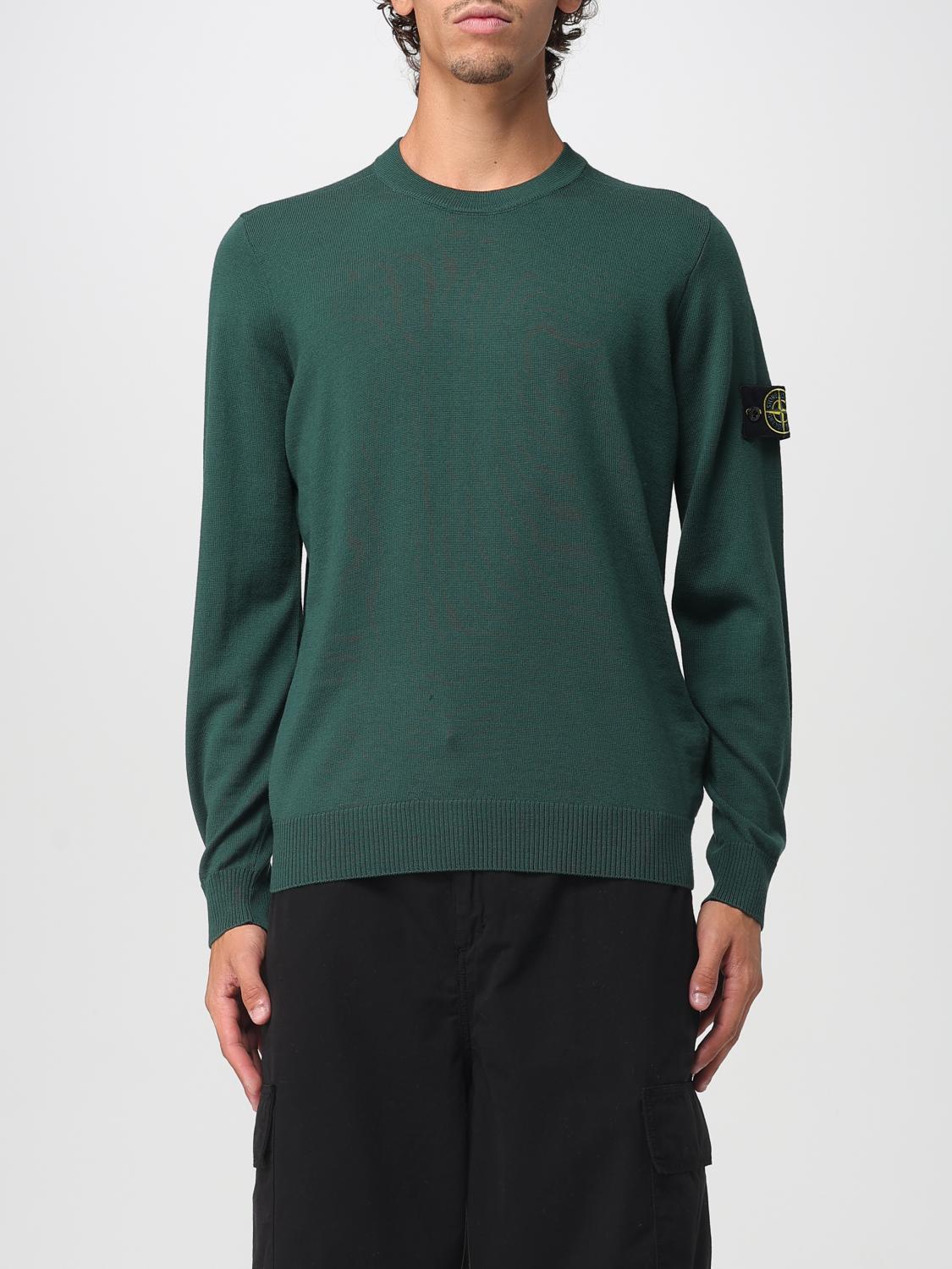 STONE ISLAND PULL: Pull homme Stone Island, Vert - Img 1
