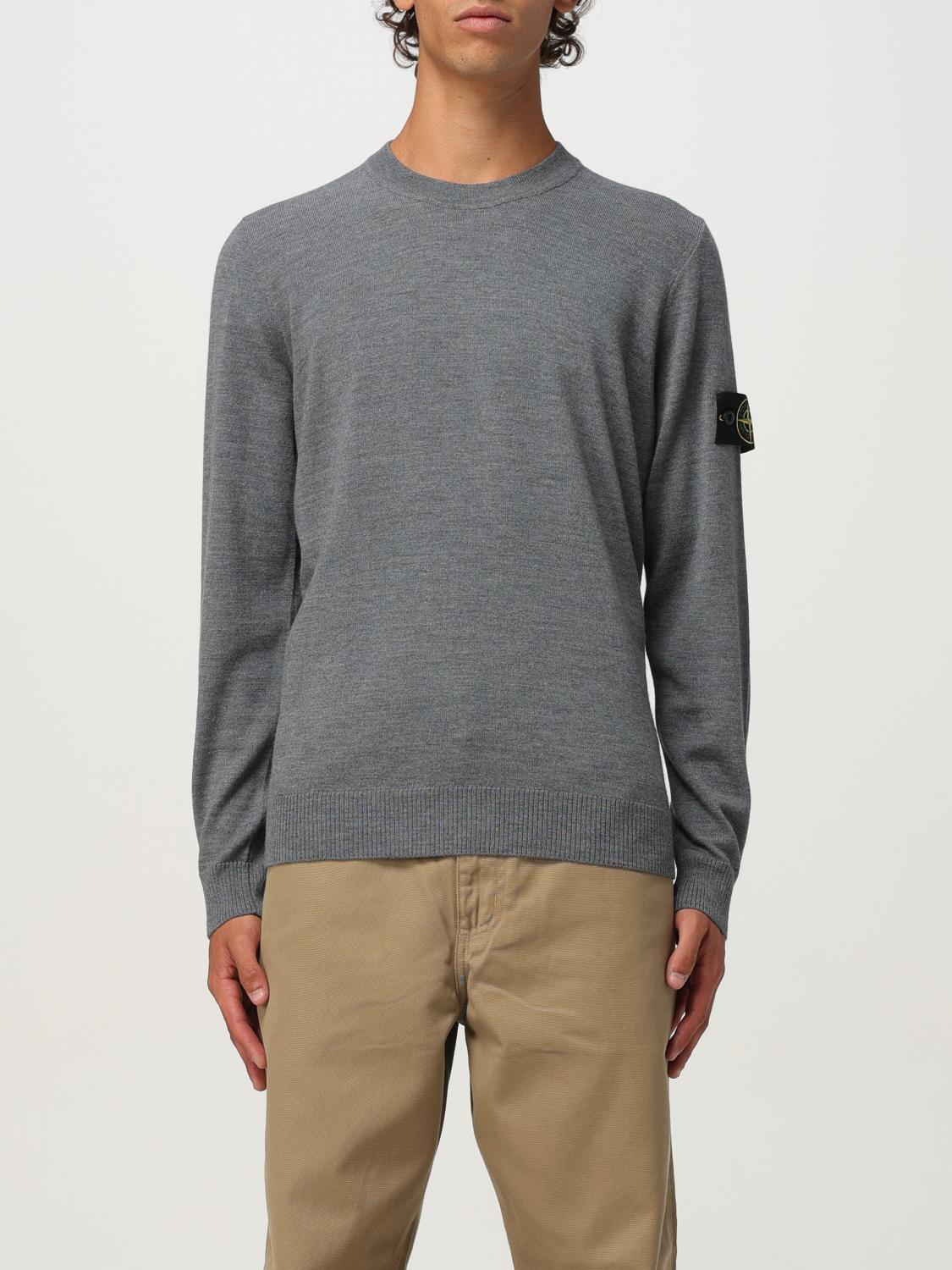 STONE ISLAND PULLOVER: Pullover herren Stone Island, Grau - Img 1
