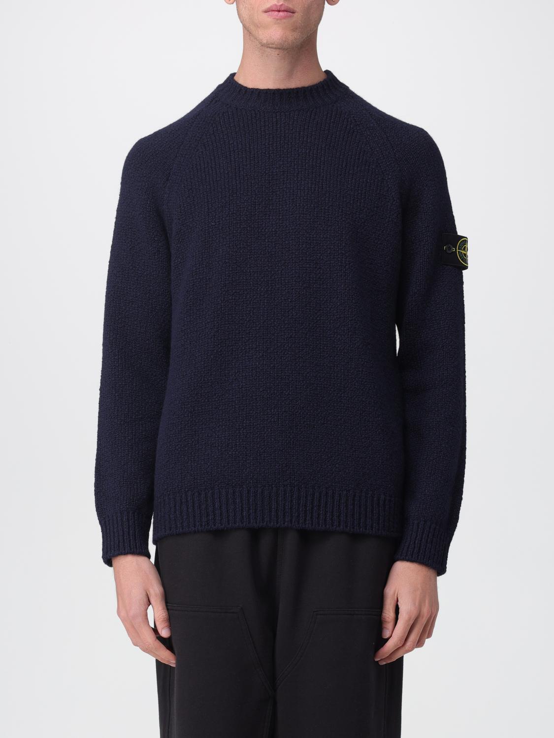 STONE ISLAND JERSEY: Jersey hombre Stone Island, Azul Oscuro - Img 1
