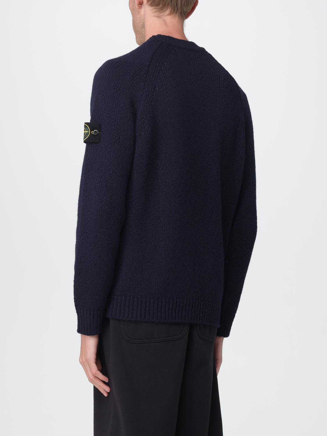 STONE ISLAND JERSEY: Jersey hombre Stone Island, Azul Oscuro - Img 3