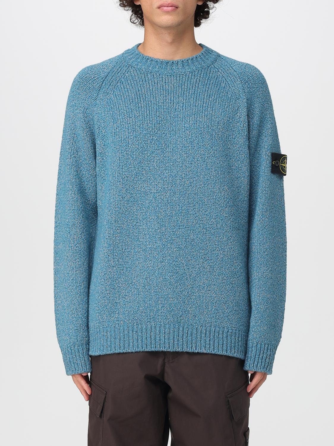 STONE ISLAND PULLOVER: Pullover herren Stone Island, Hellblau - Img 1