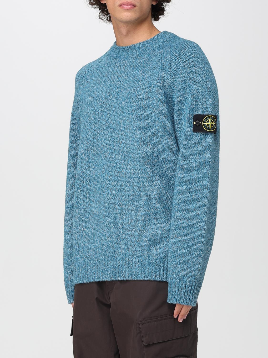 STONE ISLAND PULLOVER: Pullover herren Stone Island, Hellblau - Img 4
