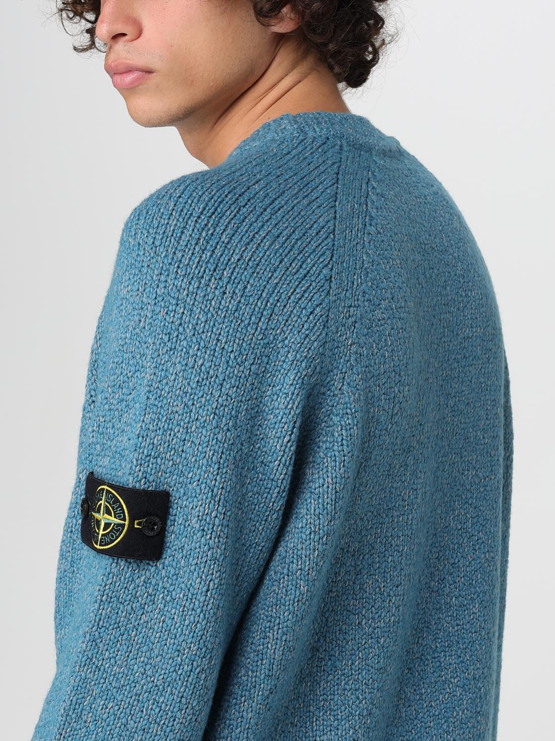 STONE ISLAND PULLOVER: Pullover herren Stone Island, Hellblau - Img 5