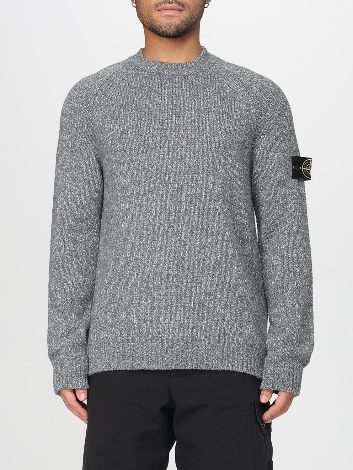 STONE ISLAND PULLOVER: Pullover herren Stone Island, Grau - Img 1
