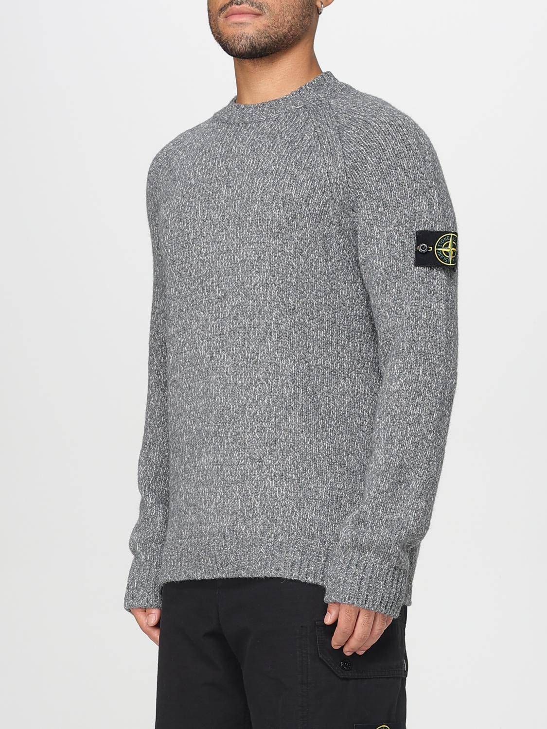 STONE ISLAND PULLOVER: Pullover herren Stone Island, Grau - Img 4