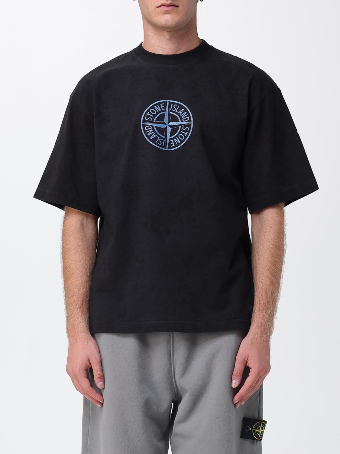 Stone Island T-shirt men - Black | 2100021S0235 | GIGLIO.COM