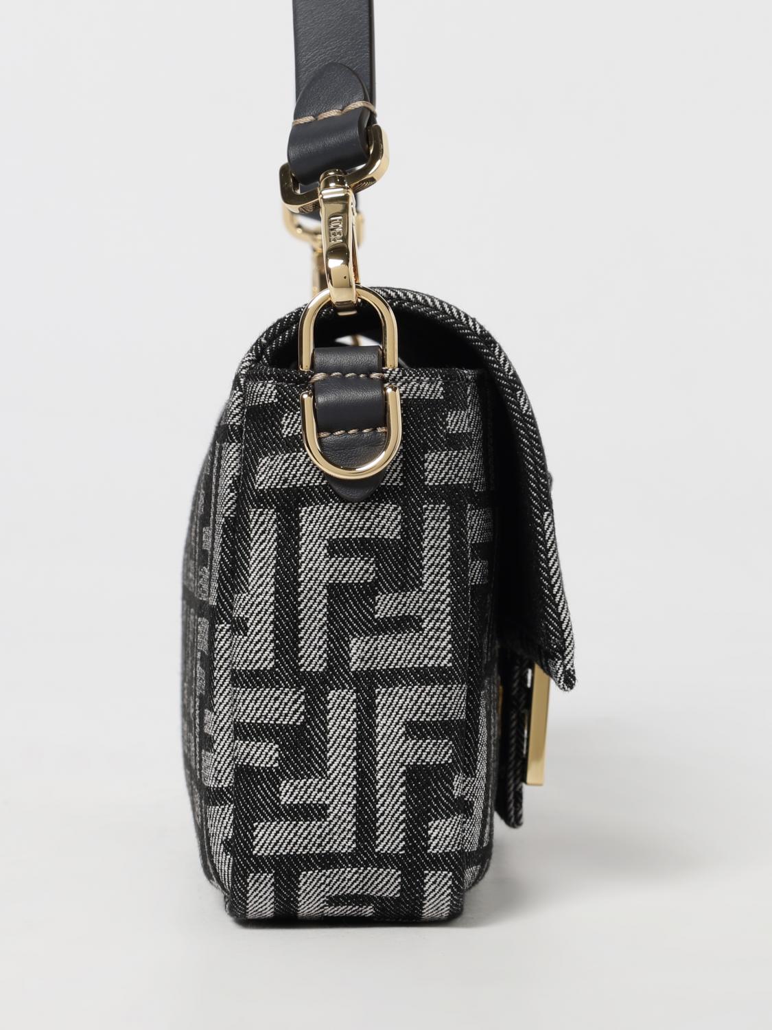 FENDI BOLSO DE HOMBRO: Bolso de hombro mujer Fendi, Negro - Img 4