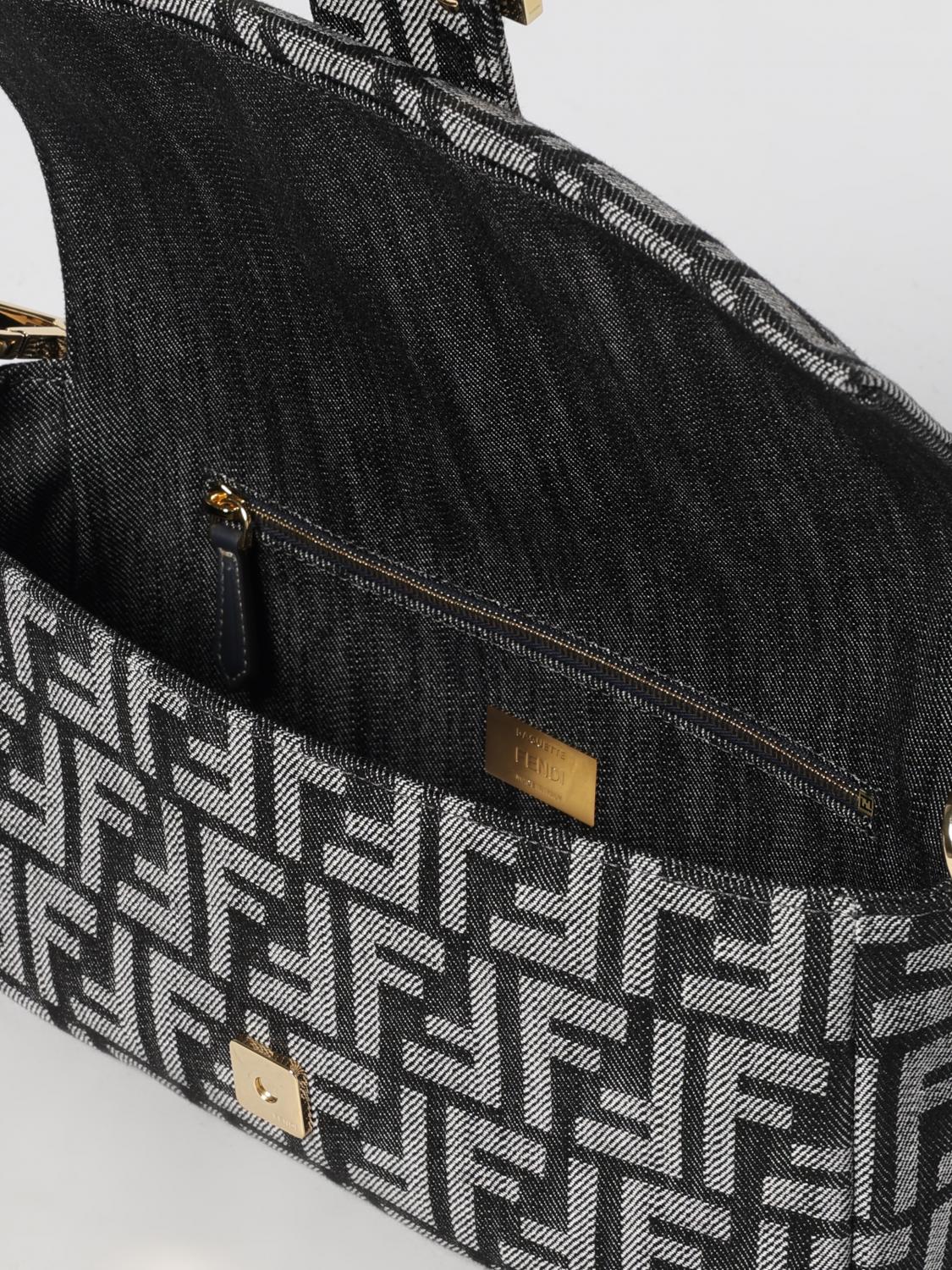 FENDI BOLSO DE HOMBRO: Bolso de hombro mujer Fendi, Negro - Img 5