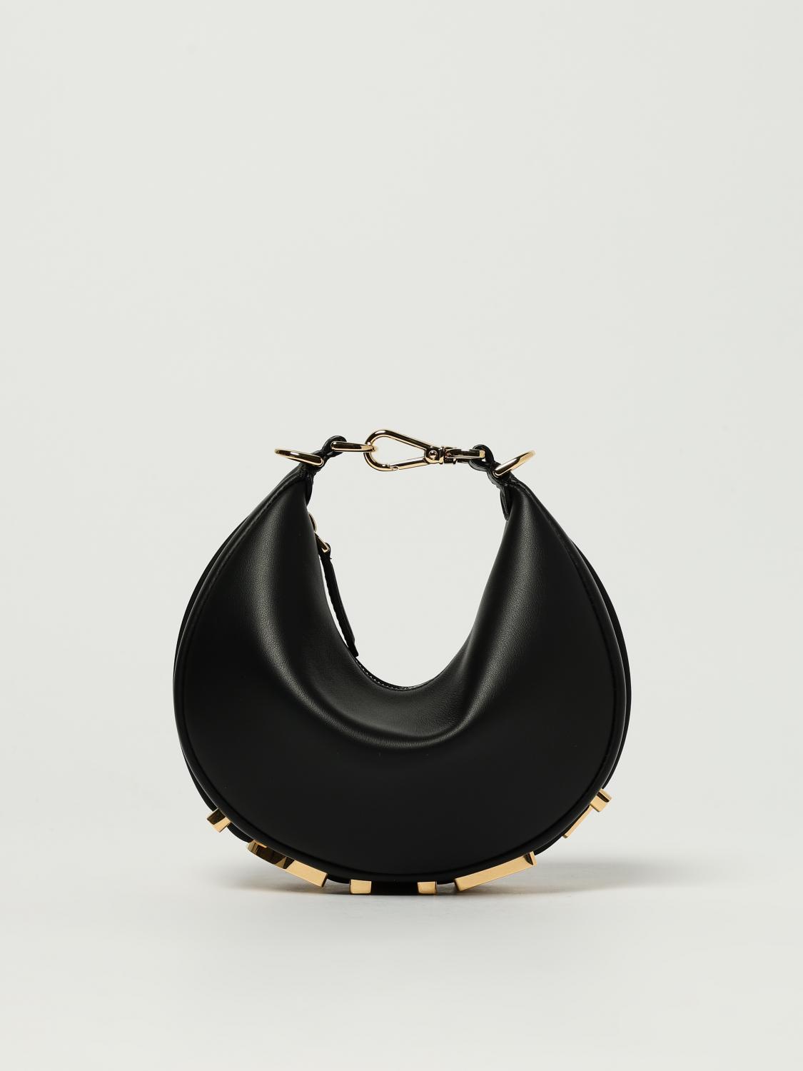 FENDI BORSA MINI: Borsa Fendigraphy Mini Fendi in pelle , Nero - Img 1