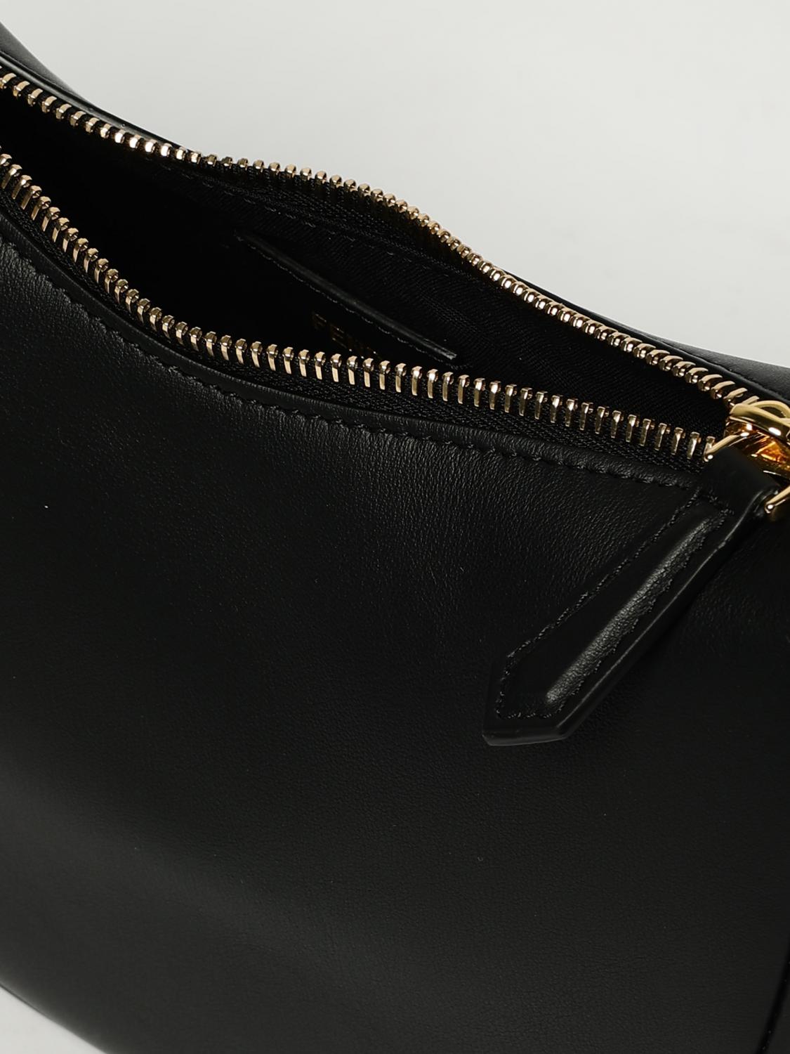 FENDI BORSA MINI: Borsa Fendigraphy Mini Fendi in pelle , Nero - Img 5