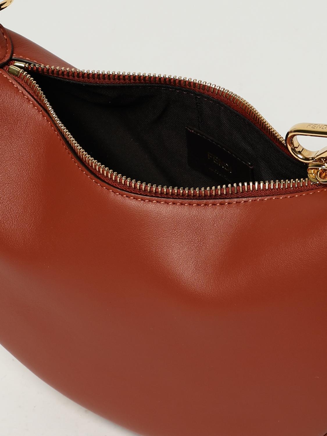 FENDI BORSA MINI: Borsa Fendigraphy Mini Fendi in pelle , Cuoio - Img 5