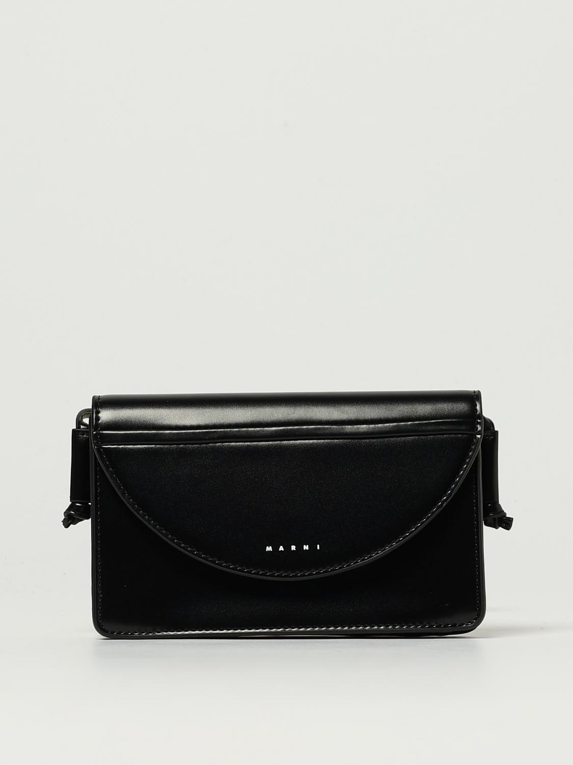 MARNI TASCHE: Umhängetasche aus Kunstleder Marni, Schwarz - Img 1