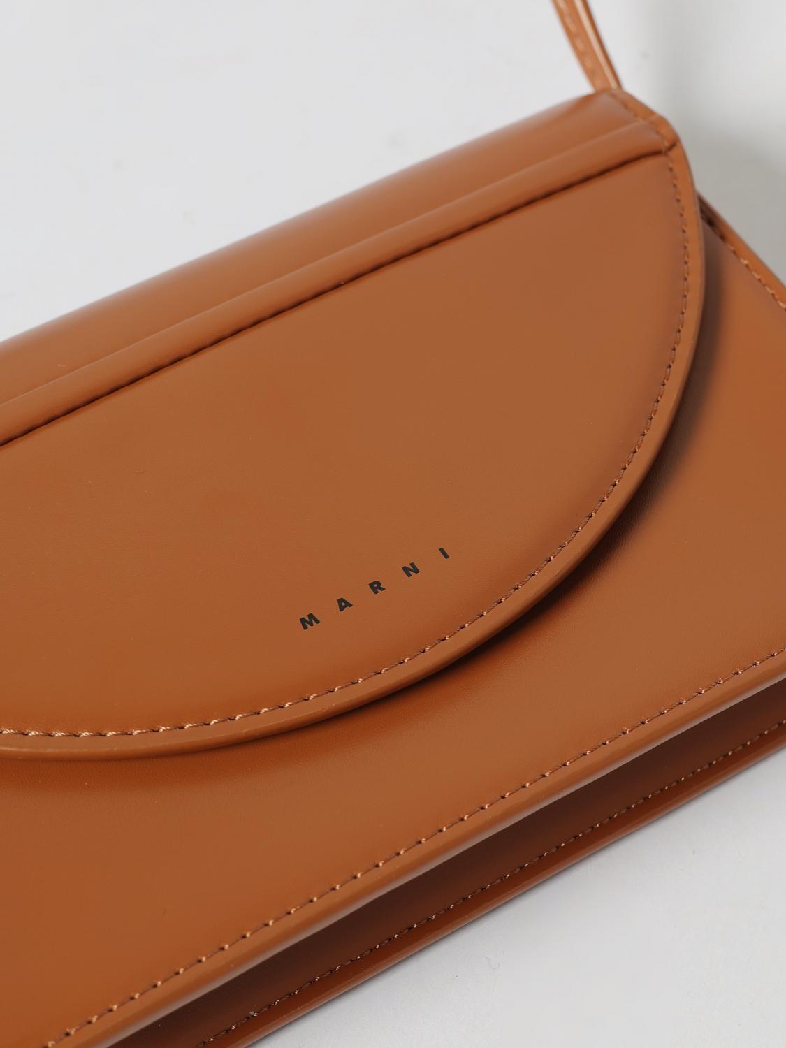 MARNI TASCHE: Umhängetasche aus Kunstleder Marni, Beige - Img 3
