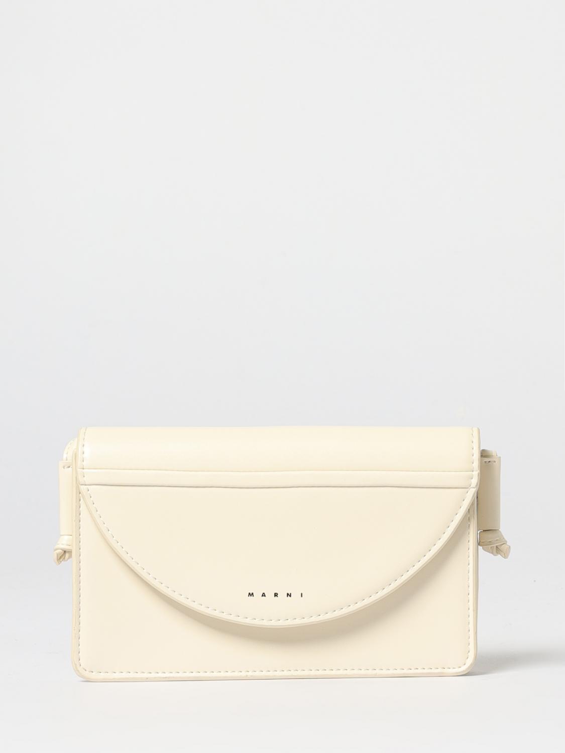 MARNI TASCHE: Umhängetasche aus Kunstleder Marni, Yellow Cream - Img 1