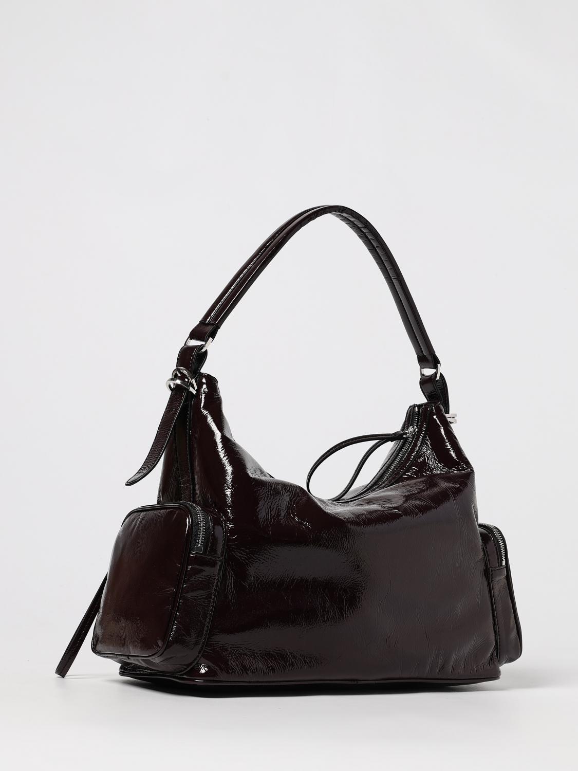 STELLA MCCARTNEY BORSA A SPALLA: Borsa Dartmoor Stella McCartney in nappa sintetica lucida , Marrone - Img 3