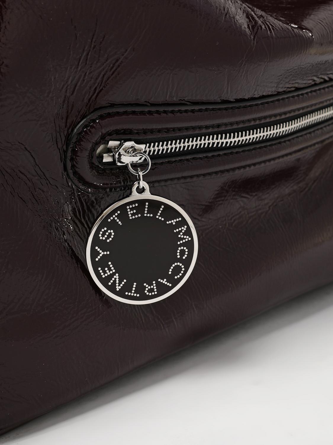 STELLA MCCARTNEY BORSA A SPALLA: Borsa Dartmoor Stella McCartney in nappa sintetica lucida , Marrone - Img 4