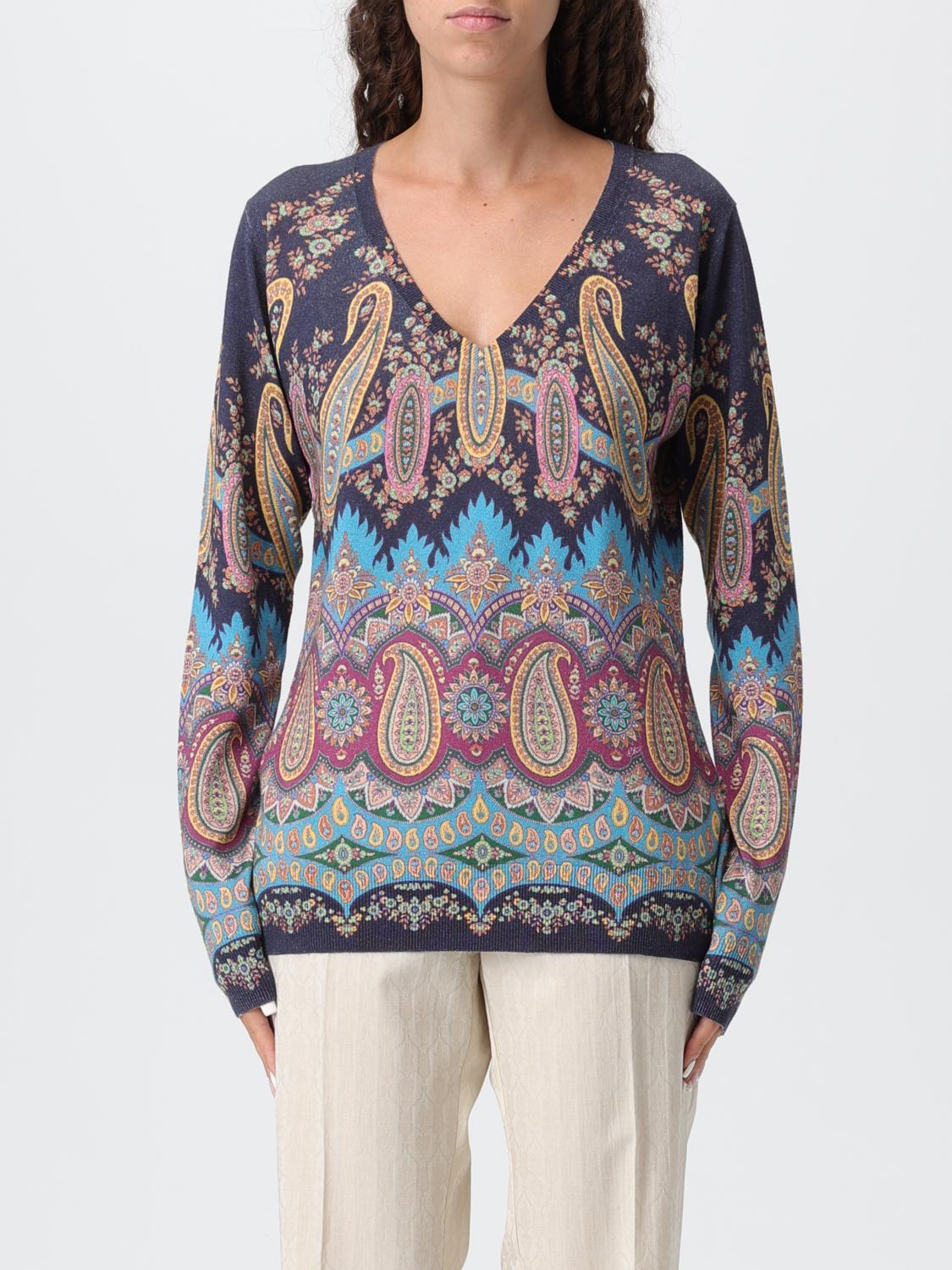 ETRO JERSEY: Jersey mujer Etro, Azul Oscuro - Img 1