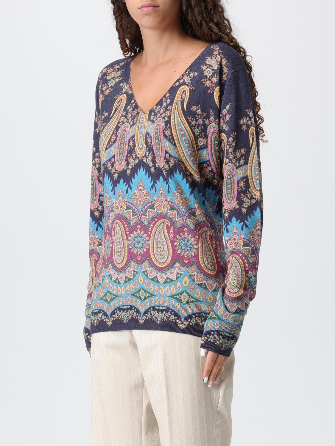 ETRO JERSEY: Jersey mujer Etro, Azul Oscuro - Img 4