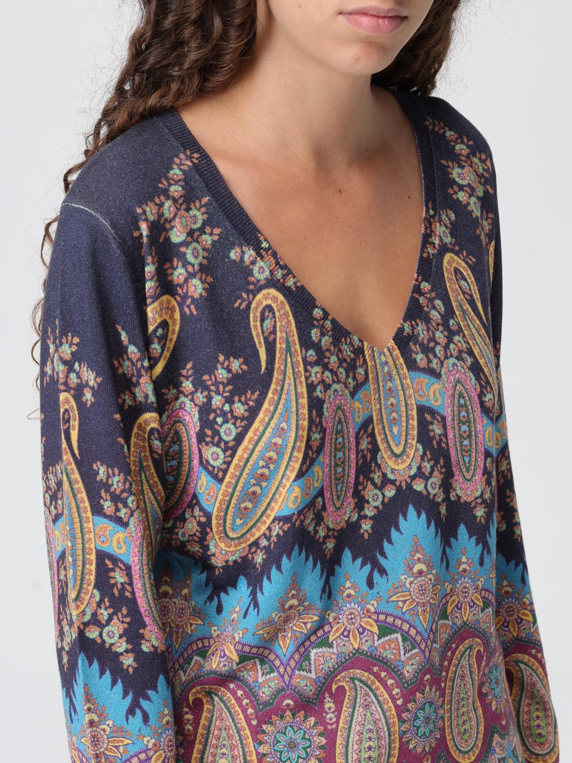 ETRO JERSEY: Jersey mujer Etro, Azul Oscuro - Img 5