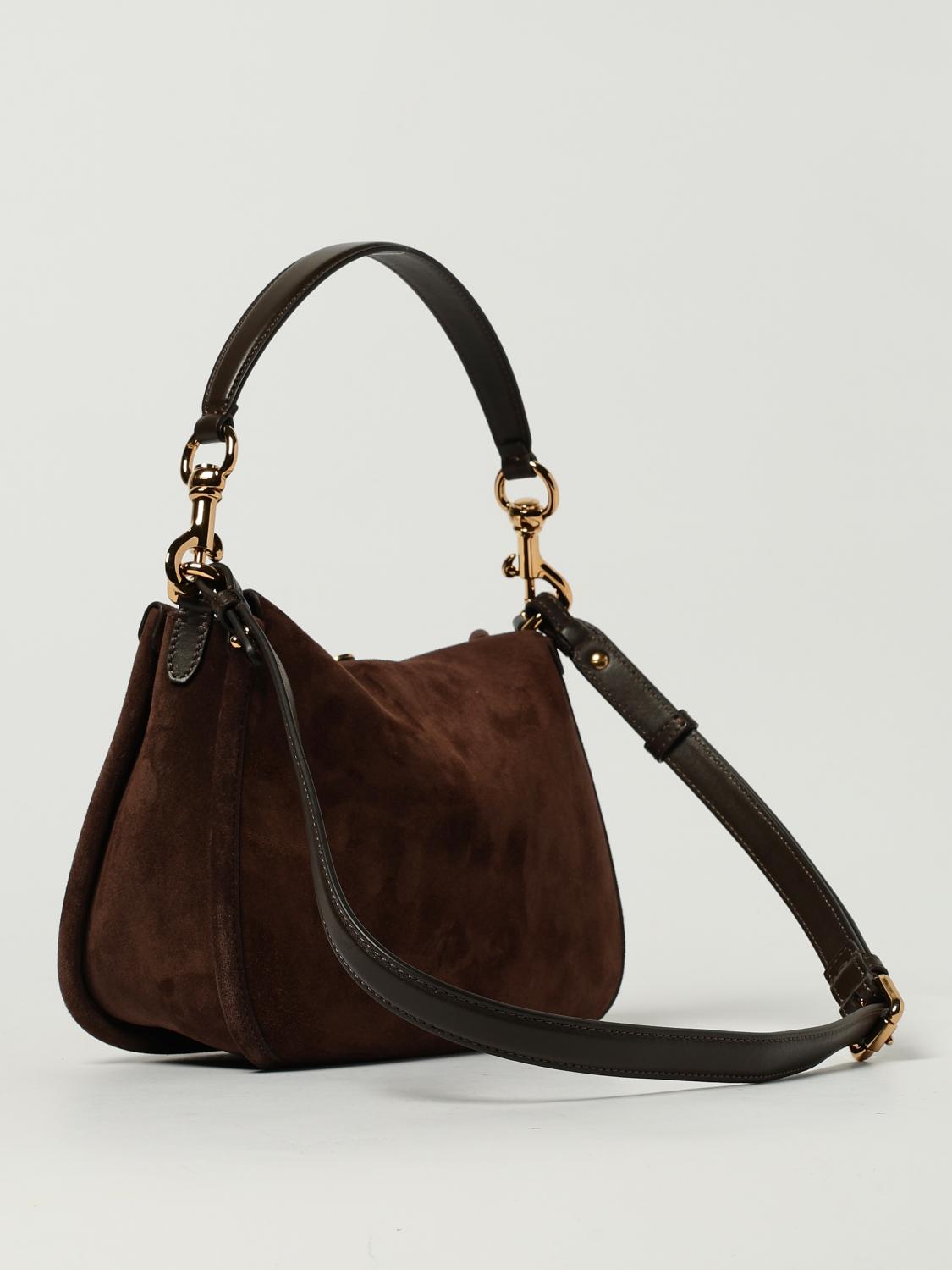ETRO BORSA A SPALLA: Borsa Pony Etro in camoscio , Marrone - Img 3