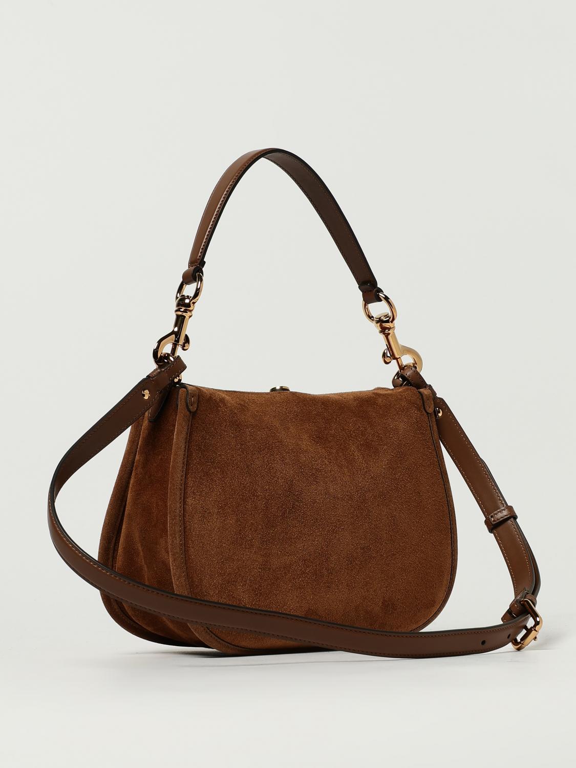 ETRO BORSA A SPALLA: Borsa Pony Etro in camoscio , Biscotto - Img 3
