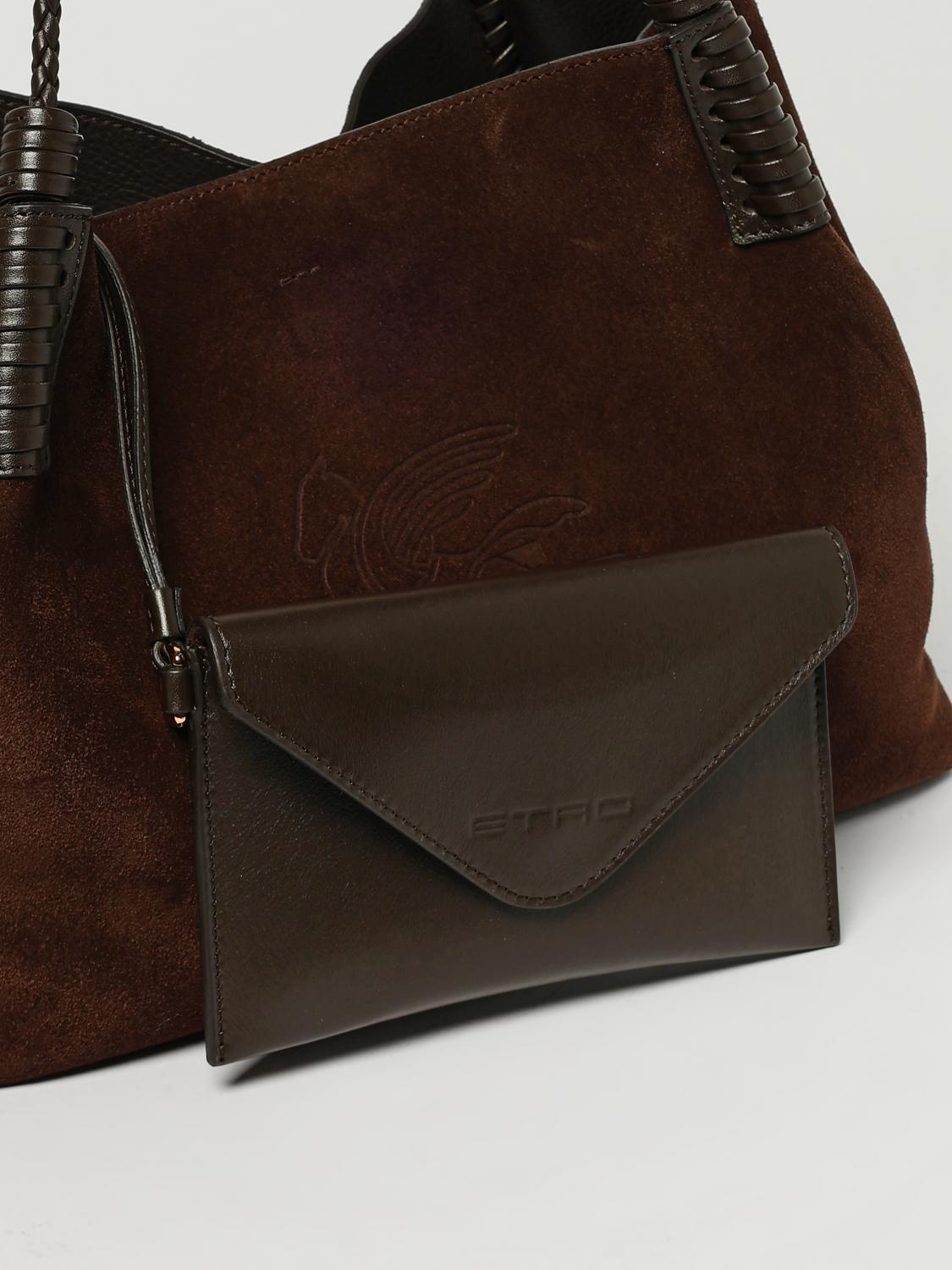 ETRO SCHULTERTASCHE: Schultertasche damen Etro, Braun - Img 4