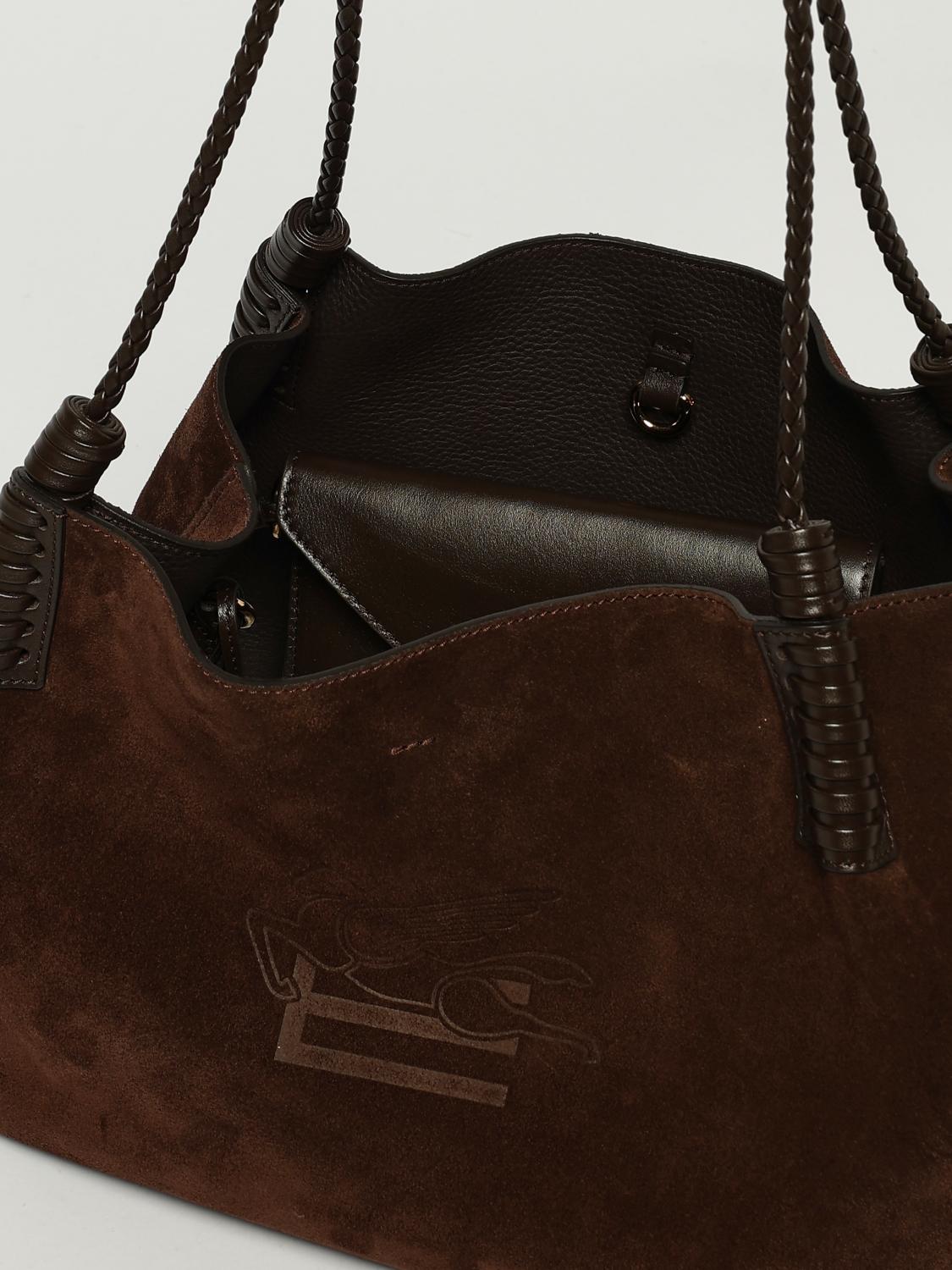 ETRO SCHULTERTASCHE: Schultertasche damen Etro, Braun - Img 5