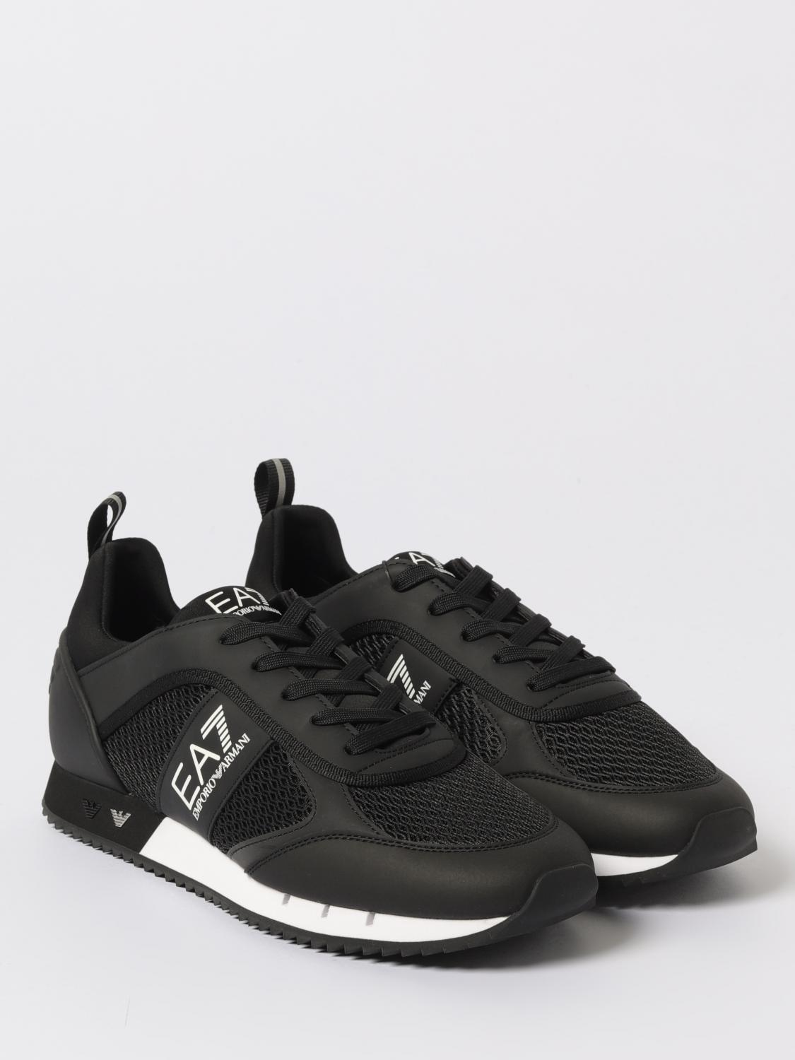 EA7 BASKETS: Baskets homme Ea7, Noir 1 - Img 2