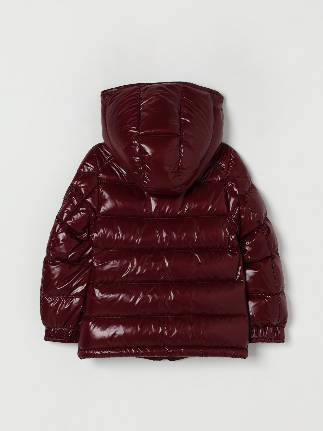 MONCLER JACKET: Jacket kids Moncler, Burgundy - Img 2