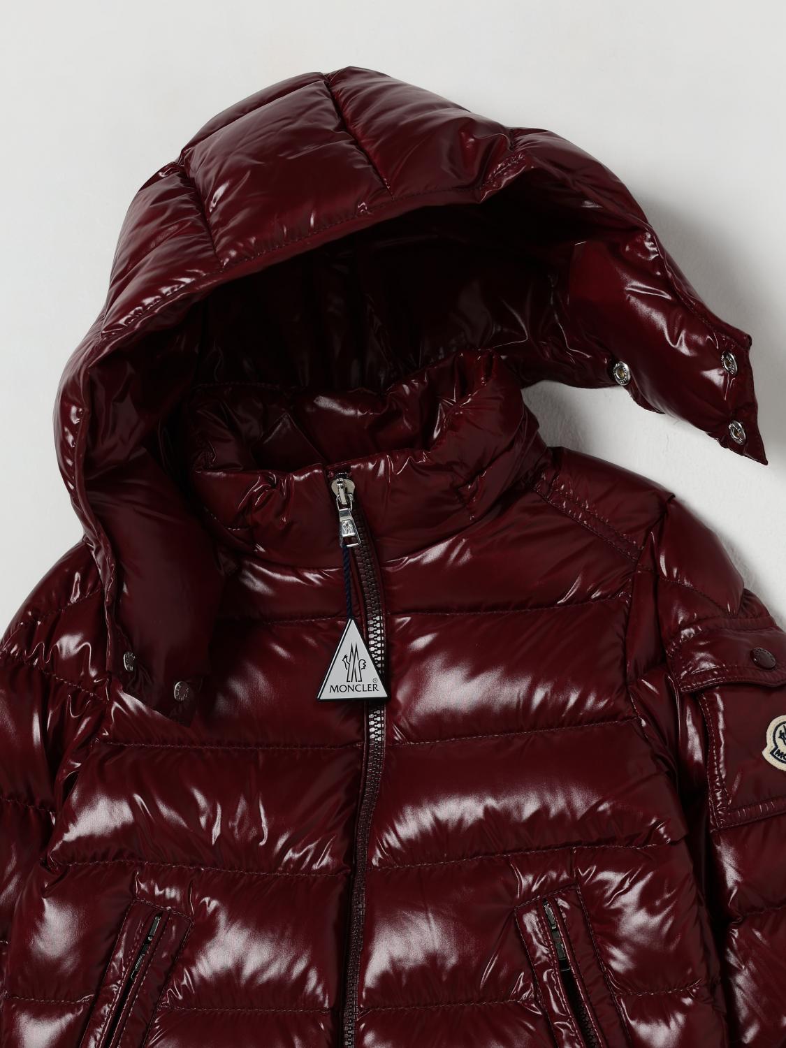 MONCLER JACKET: Jacket kids Moncler, Burgundy - Img 3