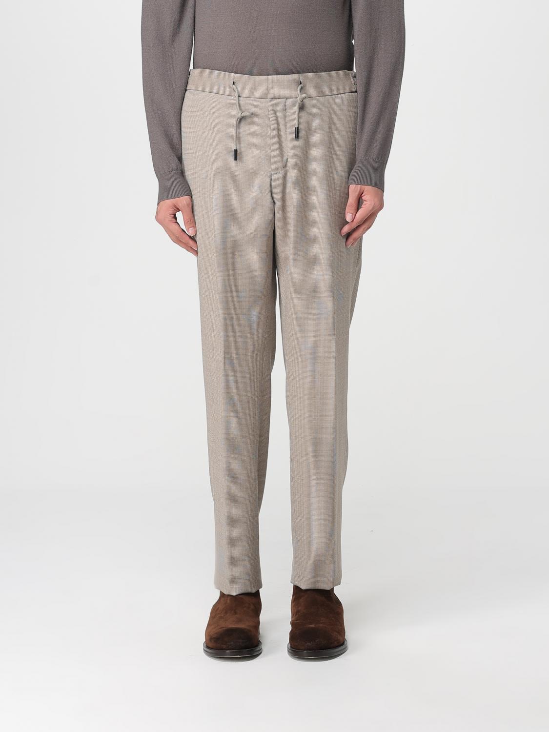 BOSS TROUSERS: Trousers men Boss, Beige - Img 1