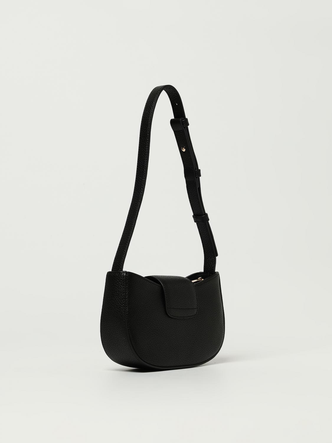 FERRAGAMO BORSA MINI: Borsa Mini Double Gancini Ferragamo in pelle martellata , Nero - Img 3