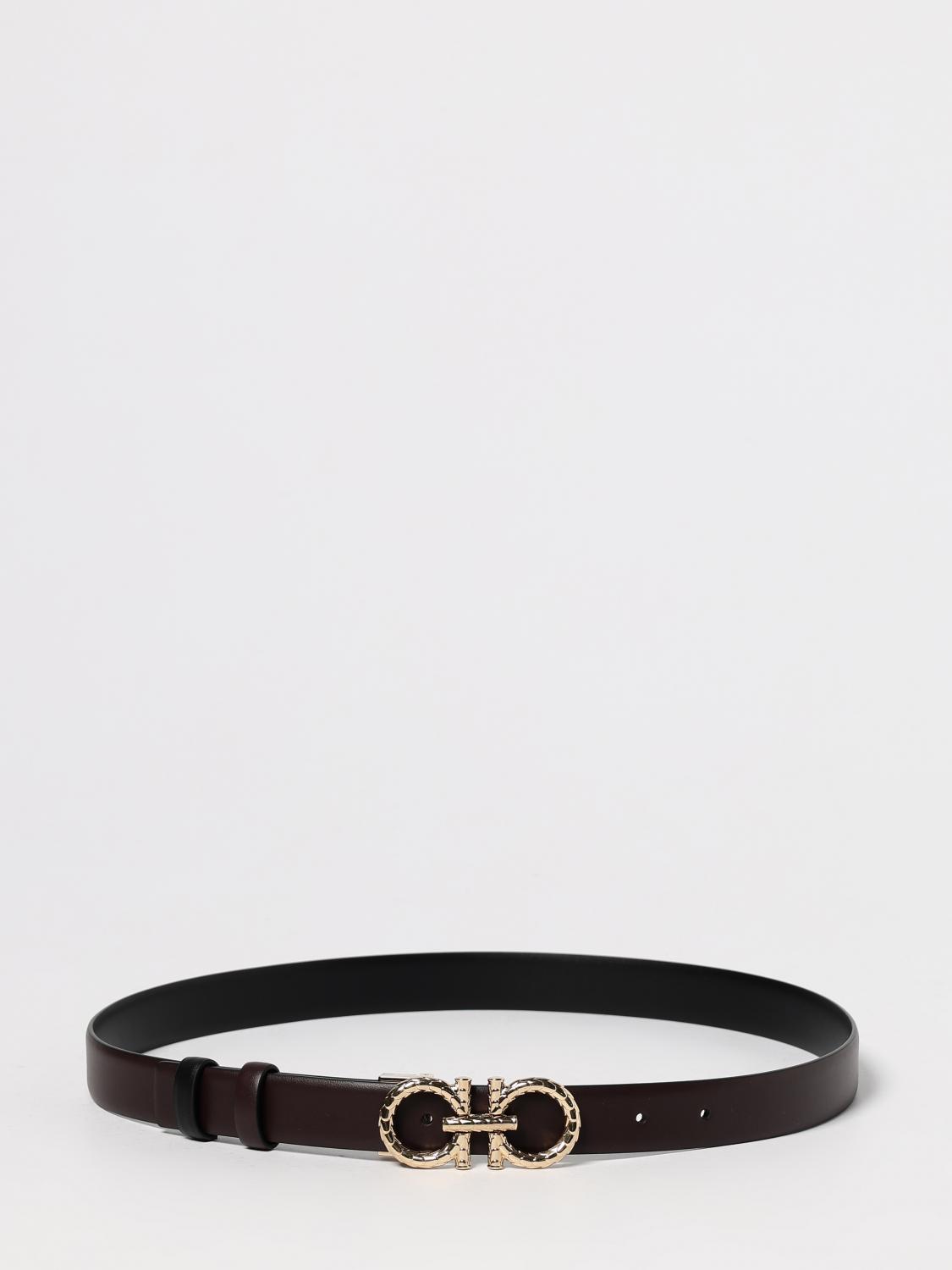 Ferragamo ベルト レディース - バーガンディー | 230359 780428