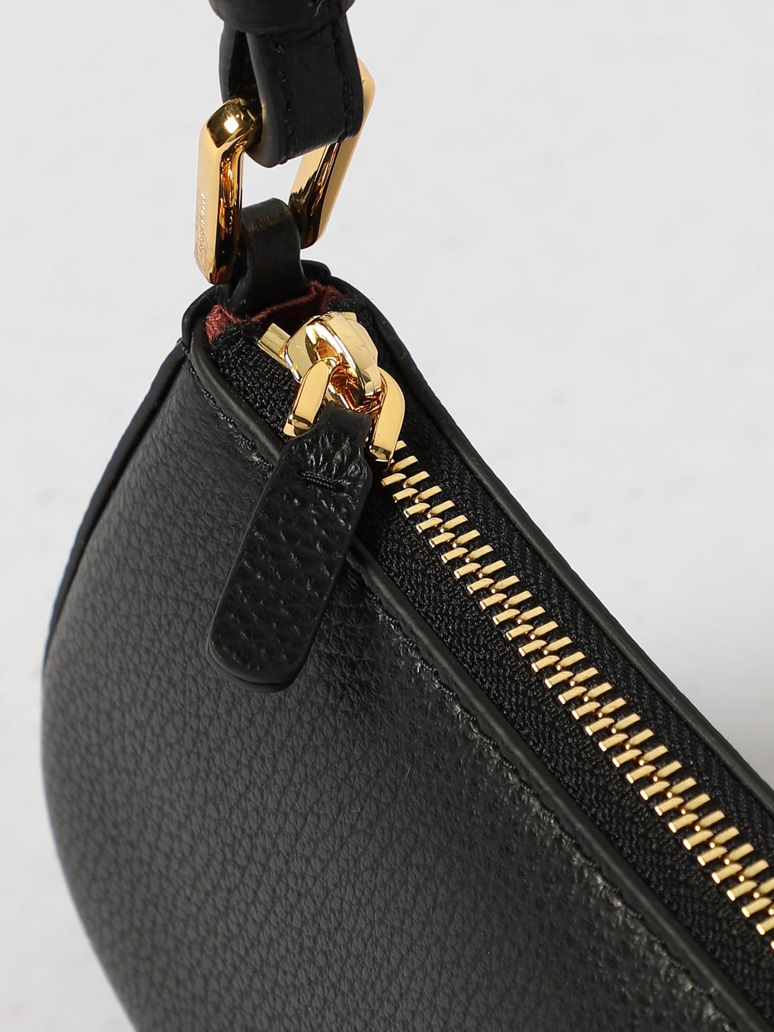 COCCINELLE BORSA A SPALLA: Borsa Merveille Generation Coccinelle in pelle a grana , Nero - Img 3