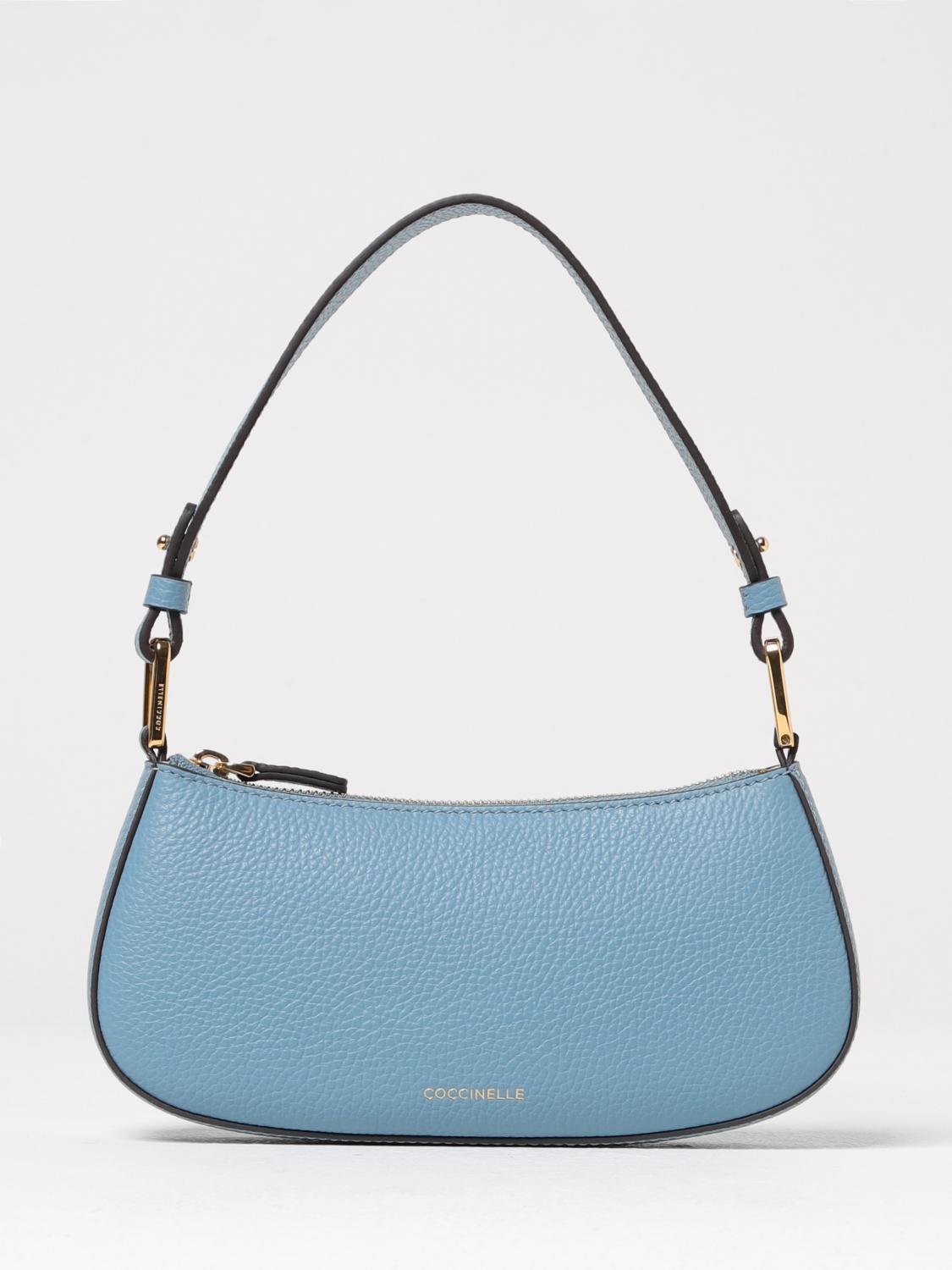 COCCINELLE SCHULTERTASCHE: Schultertasche damen Coccinelle, Hellblau - Img 1