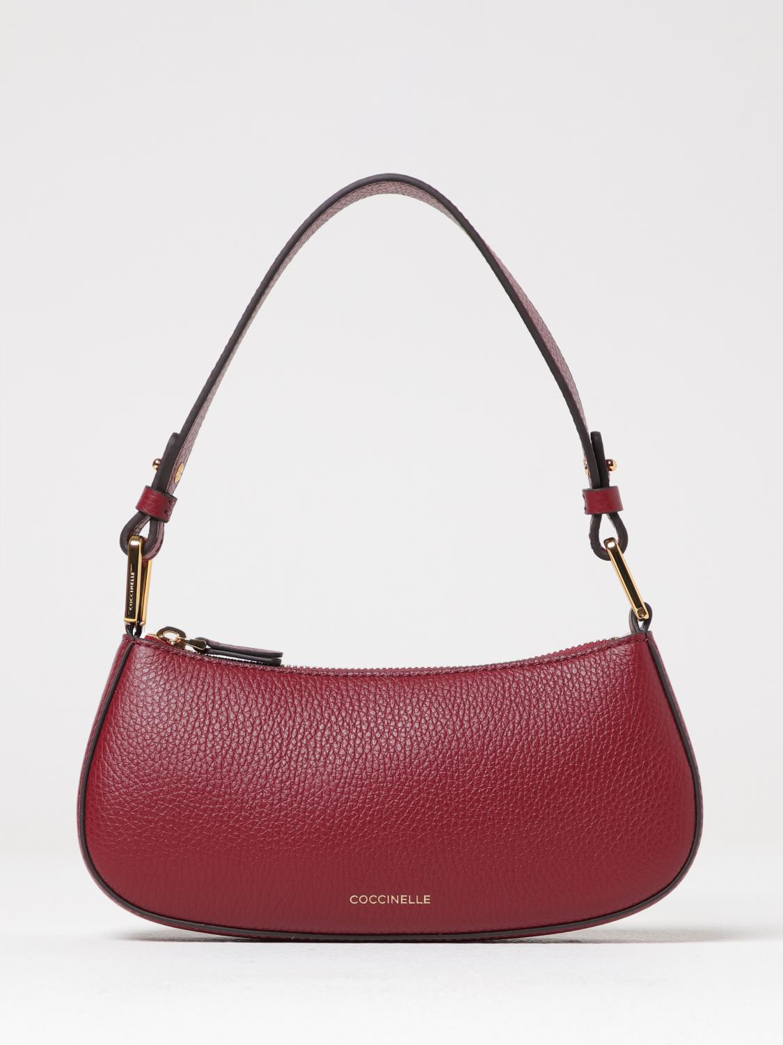 COCCINELLE SCHULTERTASCHE: Schultertasche damen Coccinelle, Burgunderrot - Img 1