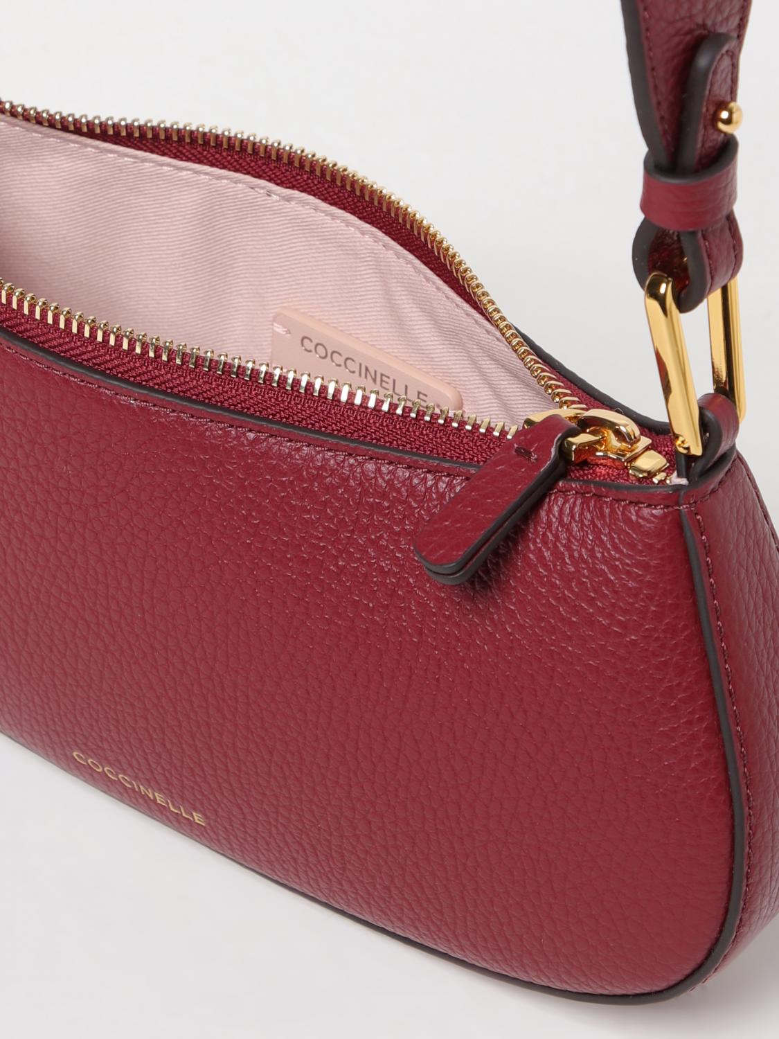 COCCINELLE SCHULTERTASCHE: Schultertasche damen Coccinelle, Burgunderrot - Img 3