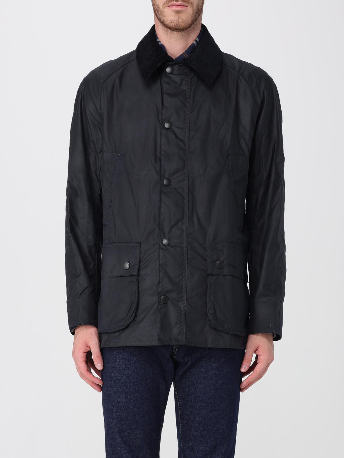 BARBOUR JACKET: Coated Cotton Jacket Barbour, Navy - Img 1