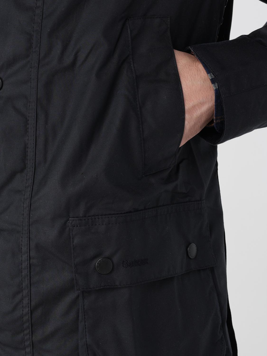 BARBOUR JACKET: Coated Cotton Jacket Barbour, Navy - Img 4