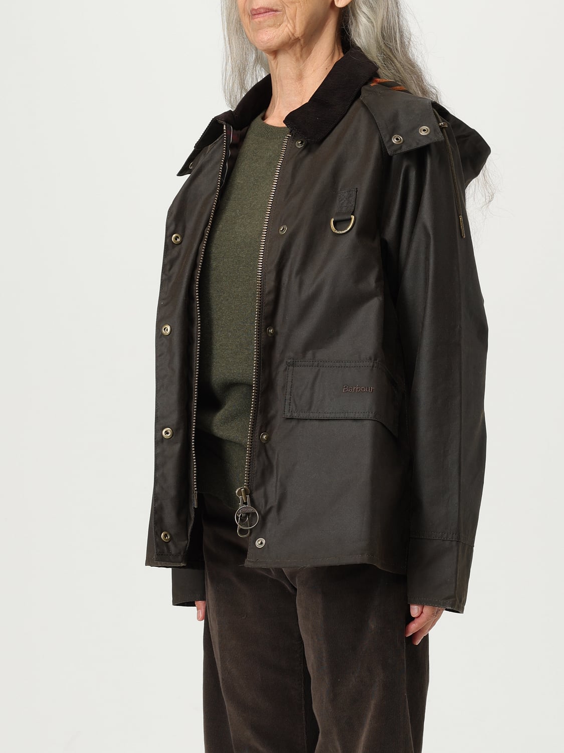 BARBOUR JACKET: Jacket woman Barbour, Olive - Img 3