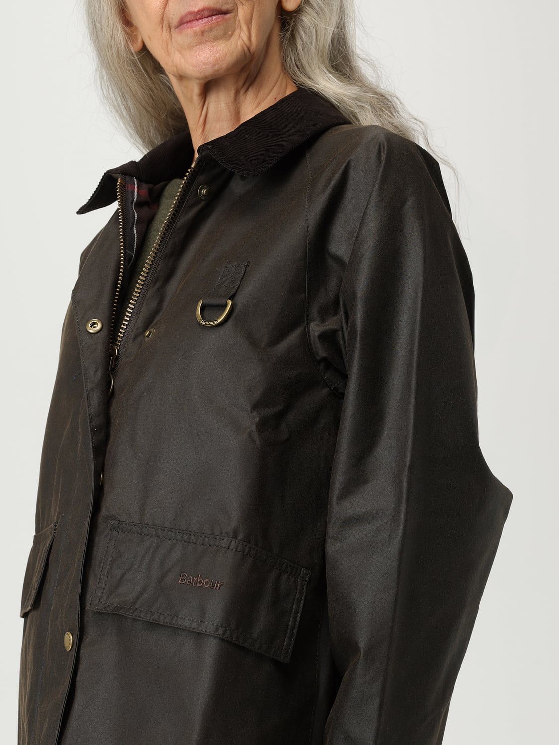 BARBOUR JACKET: Jacket woman Barbour, Olive - Img 4
