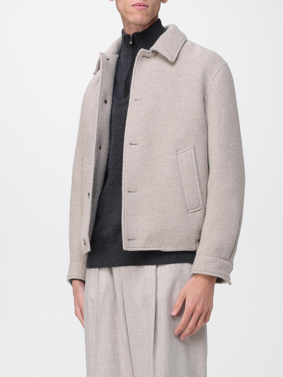 AGNONA COAT: Coat men Agnona, Camel - Img 4