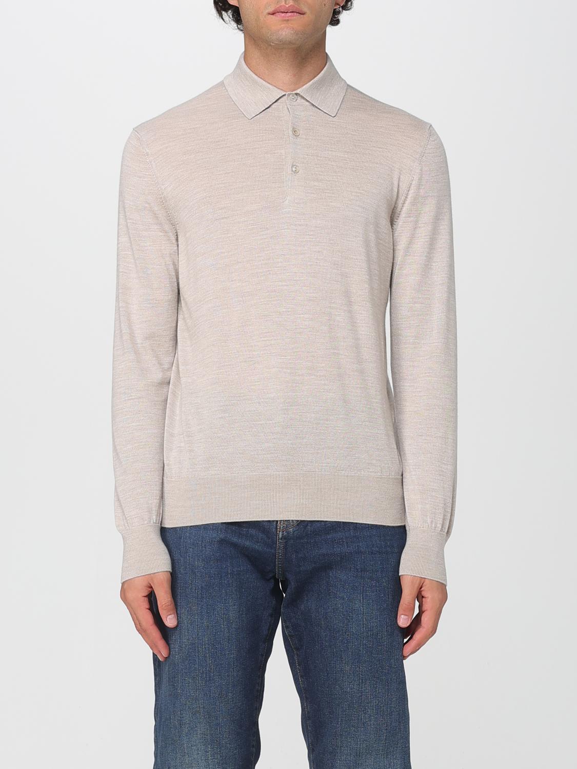 AGNONA POLO: Pullover herren Agnona, Champagne - Img 1