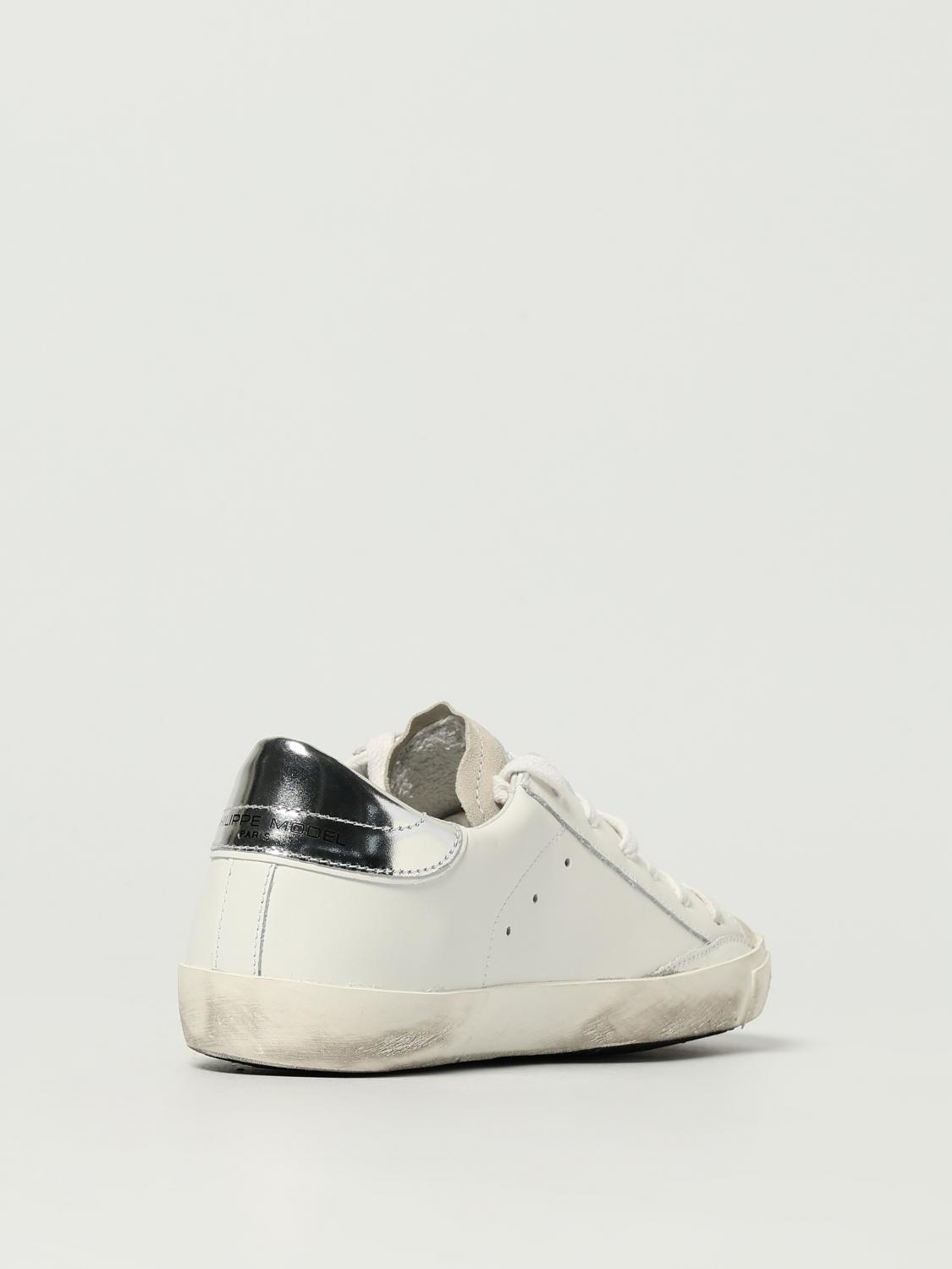 PHILIPPE MODEL SNEAKERS: Sneakers Prsx Philippe Model in pelle used, Bianco 2 - Img 3