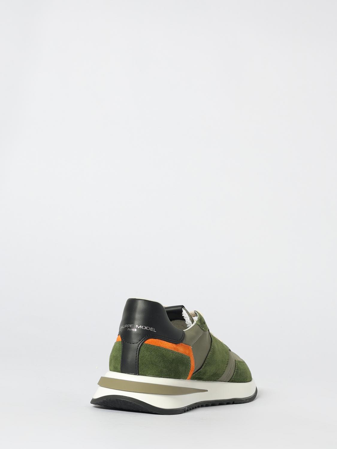 PHILIPPE MODEL SNEAKERS: Sneakers men Philippe Model, Military - Img 3