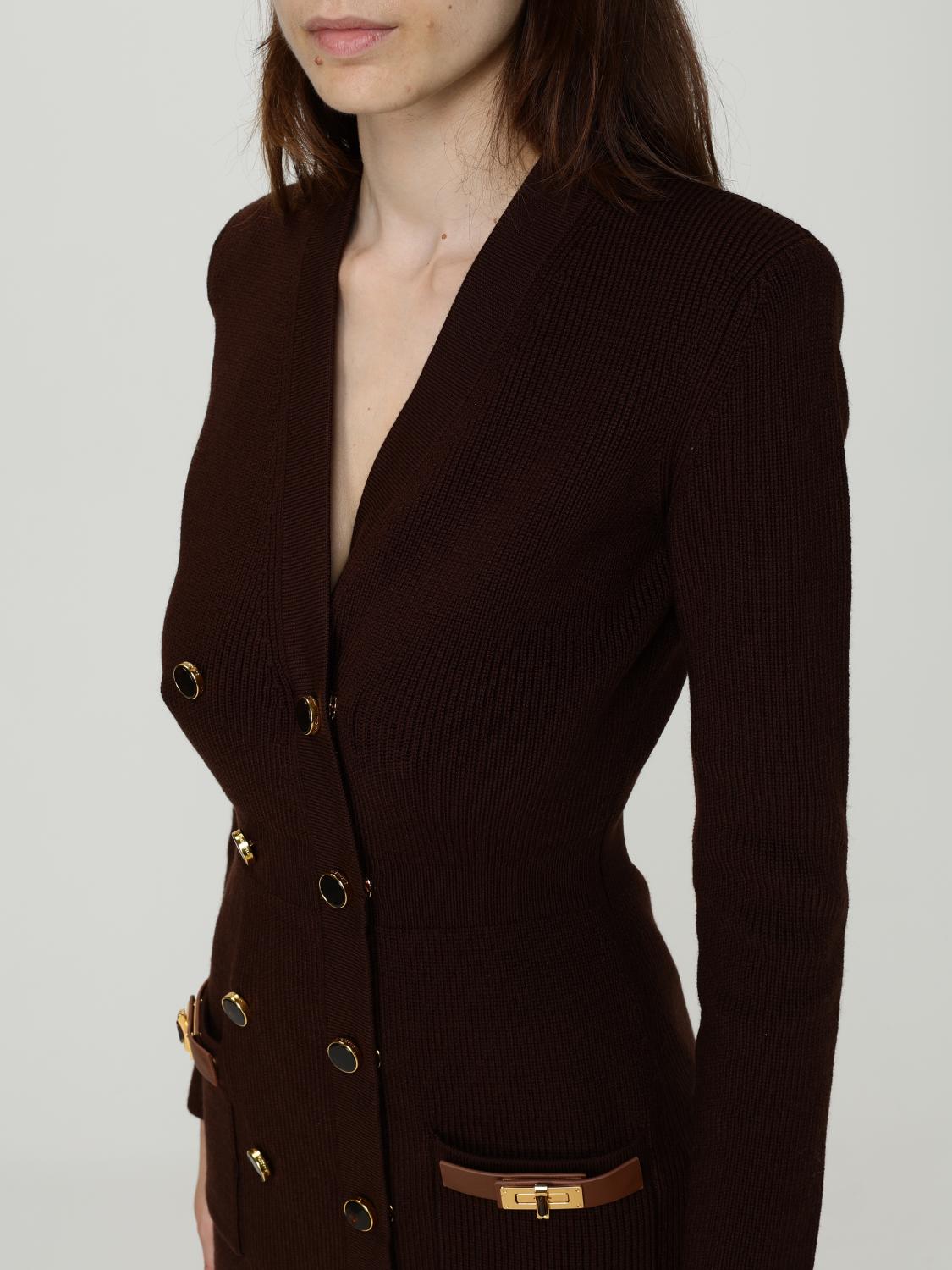 ELISABETTA FRANCHI KLEID: Kleider damen Elisabetta Franchi, Braun - Img 3