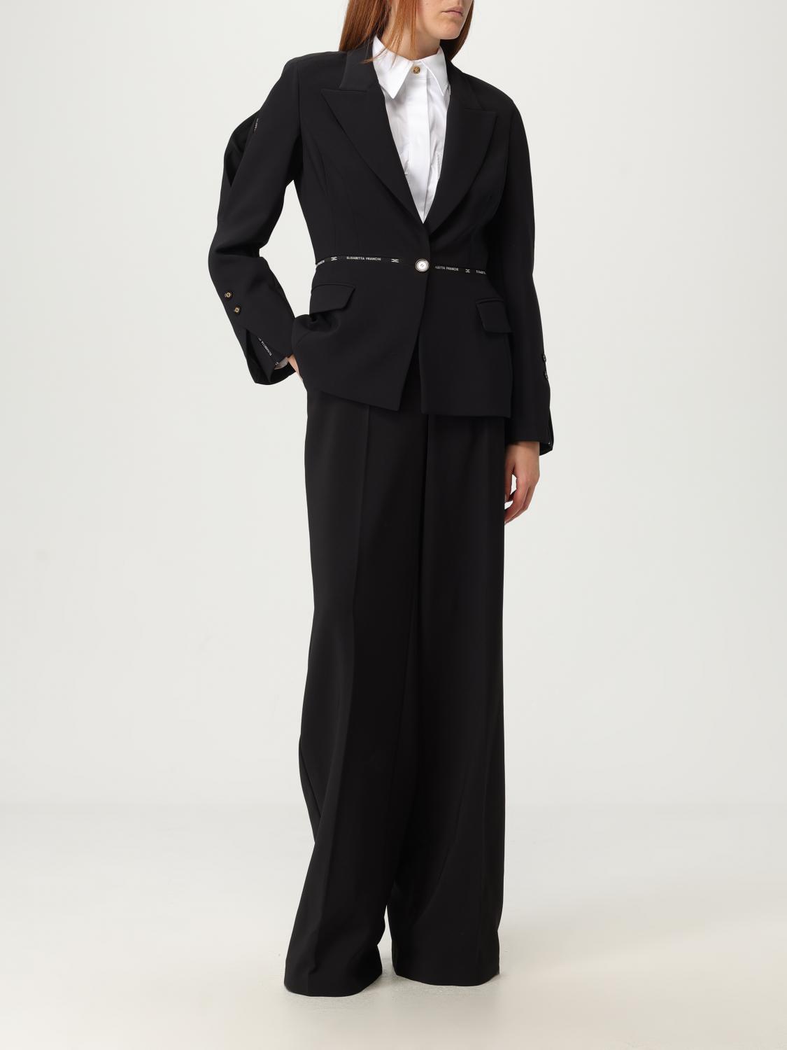 ELISABETTA FRANCHI PANTALONES: Pantalón mujer Elisabetta Franchi, Negro - Img 2