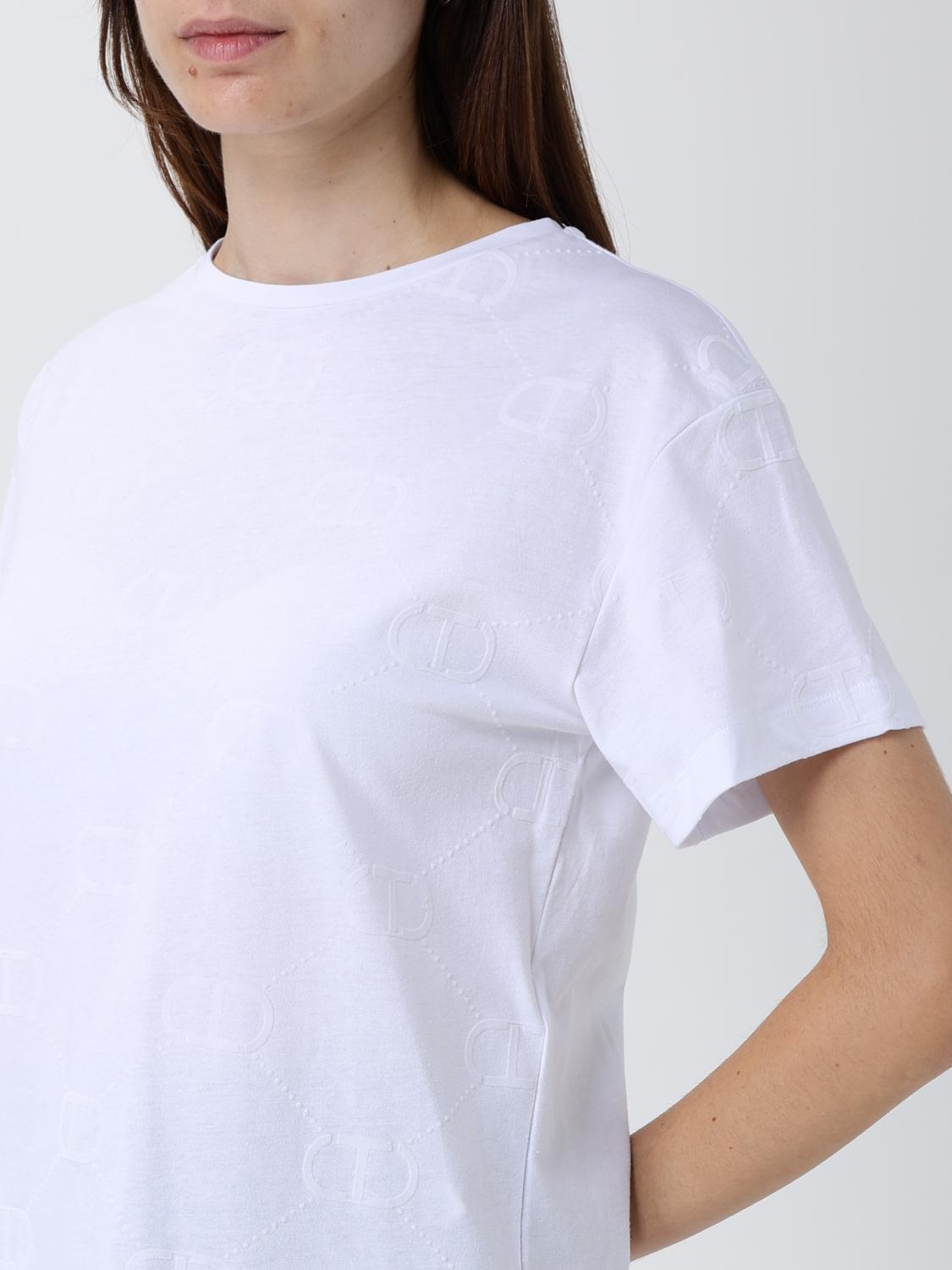 TWINSET T-SHIRT: T-shirt damen Twinset, Weiß - Img 3